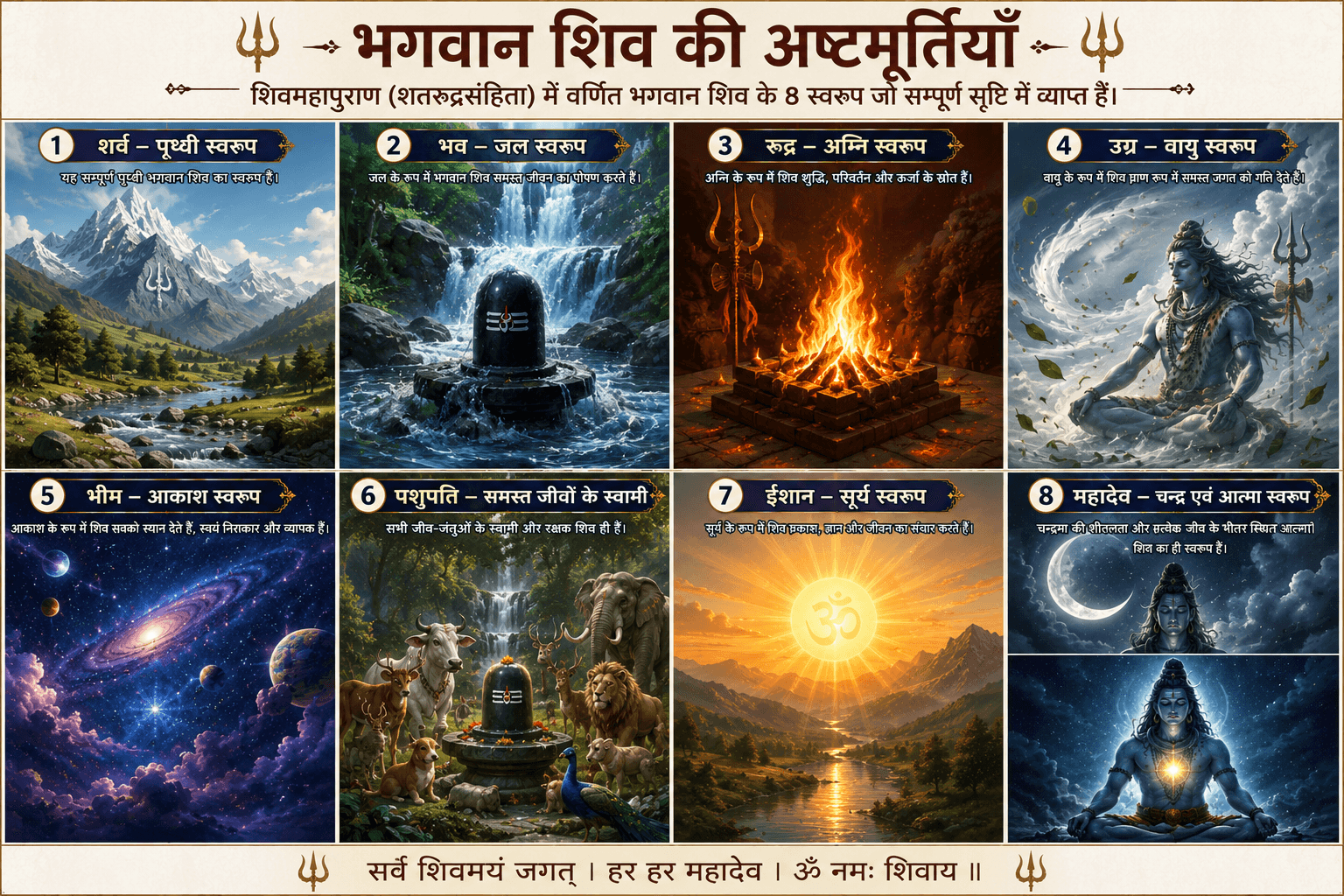 What Are the Eight Forms of Lord Shiva? — Understanding Ashtamurti